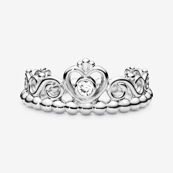 Pandora Tiara Silver Ring Size 7 - Picture 1 of 3